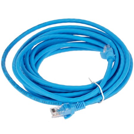 Патч-корд LSZH медный UTP Cablexpert PP30-5M/B кат.5e, 5м, литой, многожильный, синий