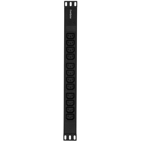 Блок розеток горизонтальный ExeGate ServerPro PDU-19H007 Al-12C13-C20, 19", 1U, Алюминий, 12 IEC 320 C13, С20, черный