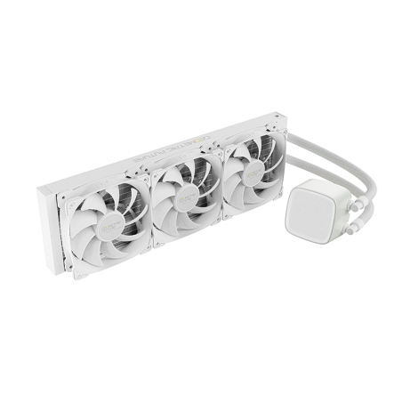 Система жидкостного охлаждения Water Cooling System Geometric Future Eskimo Pro 360 (240W, 360мм, ARGb, белый/ Fans: 3x120мм, 80.81CFM, 34.2dBA, 2000RPM/ Pump height 54мм, 3200RPM, Rad thickness 27мм/ S: 1851, 1700, 1200, 115X, 2011, 2066, AM5, AM4)