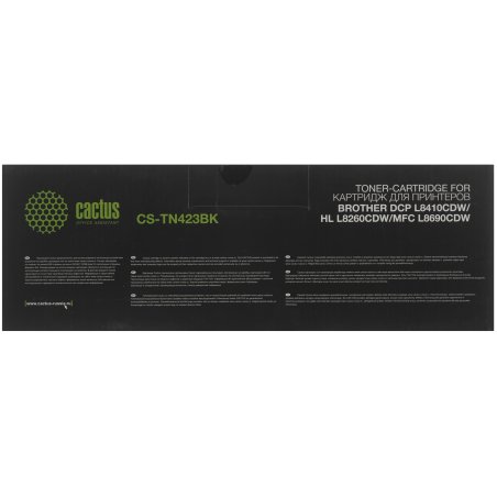 Картридж лазерный Cactus CS-TN423BK черный (6500 стр.) для Brother DCP L8410CDW/HL L8260CDW/MFC L8690CDW