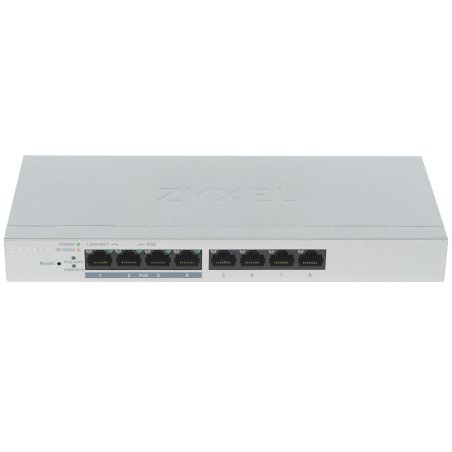 Коммутатор Zyxel GS1200-8HP V2 8 Port Gigabit PoE+ webmanaged Switch, 4x PoE, 60 Watt