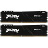 Оперативная память (Комплект) Kingston 64Gb DDR5 6000 DIMM CL30 FURY Beast Black XMP Non-ECC Unbuffered DIMM (Kit of 2) 2RX8 30-36-36 1.4V 288-pin 16Gbit