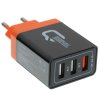 Сетевое зарядное устройство Qumo Energy (Charger 0061), 2 USB, 3.1A, черный