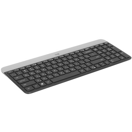 Комплект беспроводной клавиатура+мышь Logitech Slim Wireless Desktop MK470 черный