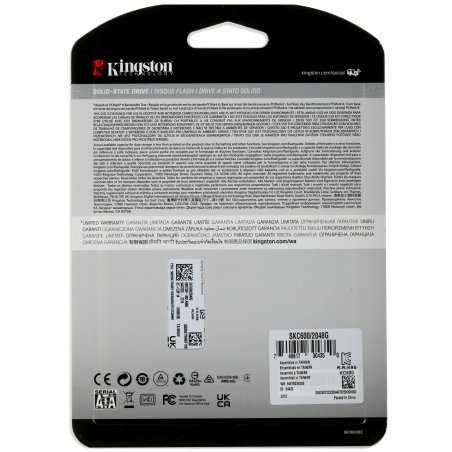 Накопитель SSD Kingston KC600, 2Tb, SATA III, 2.5", R/W 550/520