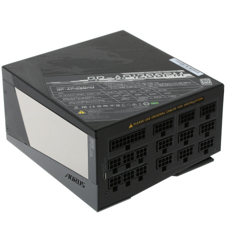Блок питания Gigabyte GP-AP1200PM, 1200Вт, 80 PLUS Platinum, 140мм, модульный, черный
