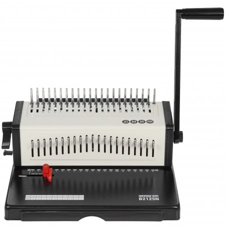 Переплетчик Office Kit B2125N A4/перф.23л.сшив/макс.500л./пластик.пруж. (4.5-51мм)