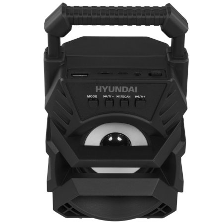 Колонка портативная Hyundai H-PS1000 черный 9 Вт 1.0 BT/USB 10м 500mAh