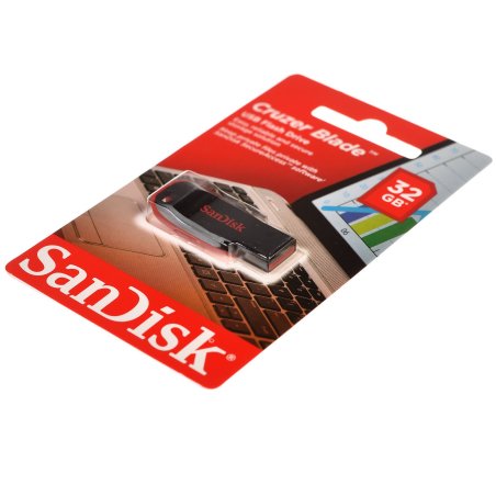 Флешка USB Sandisk 32Gb Cruzer Blade SDCZ50-032G-B35 USB 2.0 черный/красный