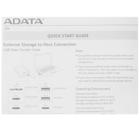 Внешний SSD ADATA SD810, 4TB, USB 3.2 Gen 2x2 Type-C, R/W 2000/2000, черный