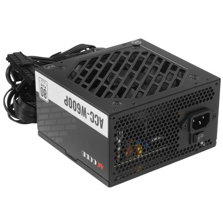 Блок питания Accord ACC-W600P, 600Вт, 80 PLUS WHITE, 120мм, черный