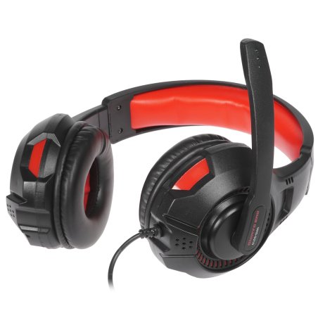 Гарнитура игровая Gembird MHS-G210, код "Survarium", черный/красный, регулировка громкости, кабель 1.8м