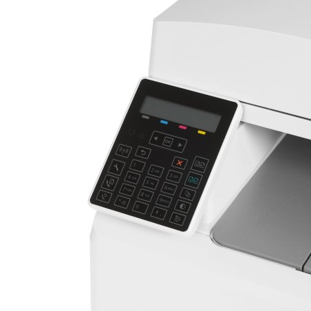 МФУ лазерное HP Color LaserJet Pro M183fw (7KW56A), A4, цветной, печ. до 16 стр/мин., скан. до 15 стр/мин. (ч/б) 8 стр/мин. (цвет), 600 x 600 dpi (печать) 1200x1200dpi (скан.), USB, RJ-45, Wi-Fi, Air Print, Mopria