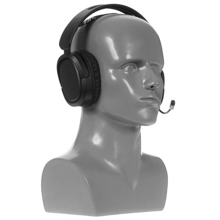 Гарнитура ASUS TUF Gaming H1 Wireless чёрный, беспроводная + проводная, USB/USB-C, до 15 ч, виртуальный 7.1, шумоподавление микрофона