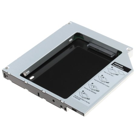 Мобил рек AgeStar SSMR2S, для замены привода в ноутбуке на 2,5", SATA, черный