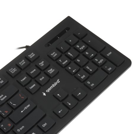 Комплект клавиатура+мышь проводные Gembird KBS-9050, черный,104кл, 3кн., каб.1.5м
