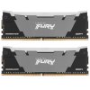 Оперативная память Kingston Fury Renegade, DDR4, 16Gb (2x8Gb), 3600MHz, CL16, DIMM, с радиаторами, RGb, серый/черный