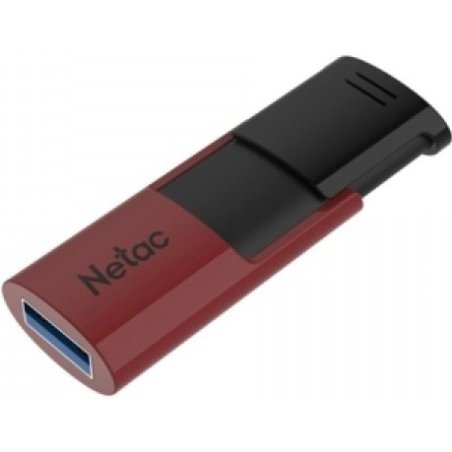 Флешка USB Netac U182 (NT03U182N-256G-32RE), 256Gb, USB 3.0, R/W 70/30, черный/красный