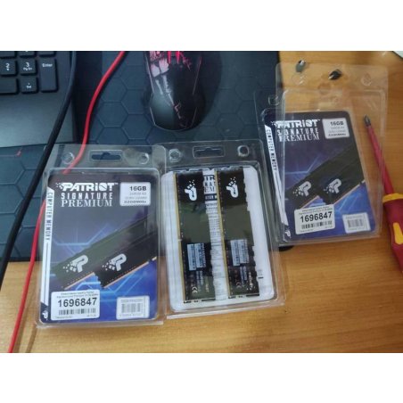 Оперативная память Patriot Signature, DDR4, 16GB (2x8 GB), 3200 MHz, CL22, DIMM