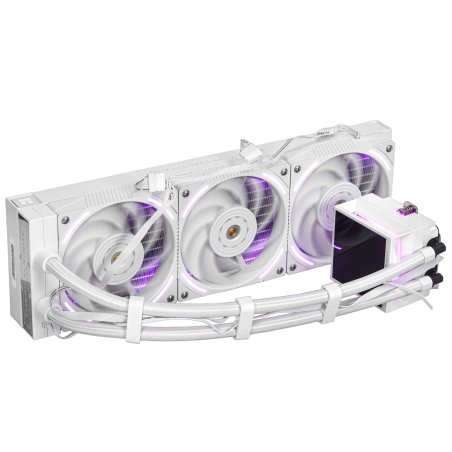 Система водяного охлаждения Thermalright Core Vision 360 ARGb Soc-AM5/AM4/1200/1700/1851 белый 4-pin 28.1dB Al LCD Ret (C-VISION-360-WH-ARGb)