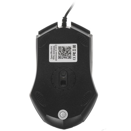 Мышь проводная Qumo Office M14 черный, 1000 dpi, USB, кнопки - 3