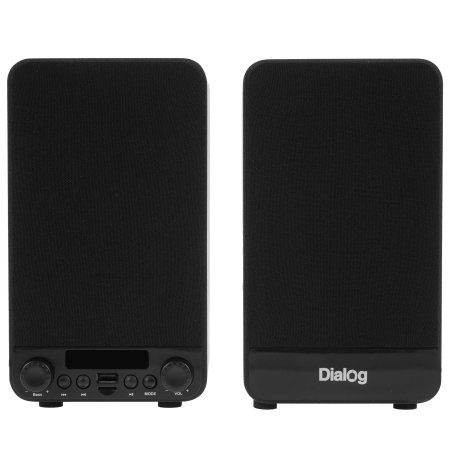 Акустическая система Dialog Jazz AJ-13 BLACK - акустические колонки 2.0, 2*15W RMS, Bluetooth, FM, USB+microSD reader