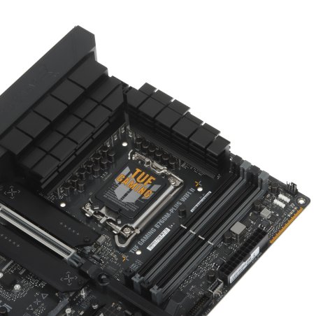 Материнская плата ASUS TUF GAMING B760M-PLUS WIFI II, LGA 1700, Intel B760, 4xDDR5, 4xSATA, 3xM.2, 1xPCIe 5.0 x16, 1xPCIe x4, 1xUSB-A 3.2 Gen 2, 2xUSB-A 3.2 Gen 1, 4xUSB 2.0, 1xUSB-C 3.2 Gen 2x2, 1x2.5Gb LAN, 5x3.5 мм, 7.1, Wi-Fi 6E, Bluetooth 5.3, mATX