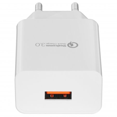 Сетевое зарядное устройство Cablexpert MP3A-PC-16, QC 3.0, 100/220V - 1 USB порт 5/9/12V, белый