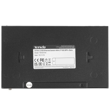 Сетевой коммутатор Tenda TEM2010X Настольное исполнение 8x10Base-T / 100Base-TX / 1000Base-T 2xSFP+ 12 Вт TEM2010X