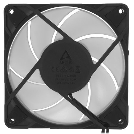 Вентилятор корпусной ARCTIC P12 Pro A-RGb (White) - 3 Pack- retail (ACFAN00326A)
