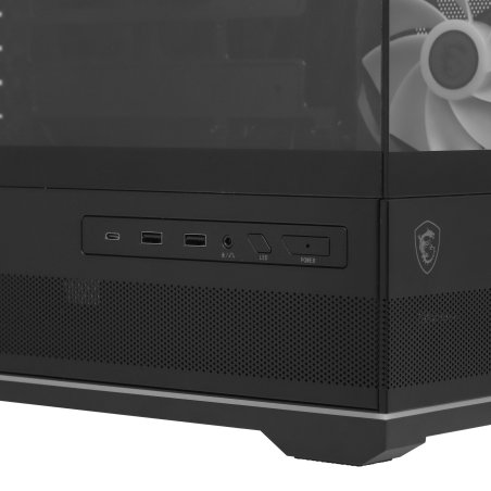 Компьютерный корпус MSI MAG Pano 110R PZ черный без БП ATX 6x120мм 7x140мм 2xUSB 3.0 1xUSB3.1 audio AirDuct bott PSU