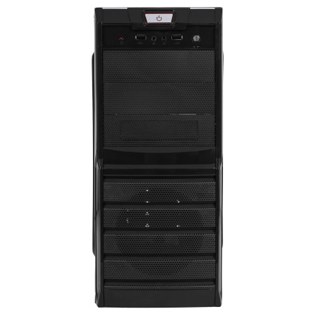 Компьютерный корпус ExeGate EX278396RUS Miditower ExeGate XP-329S Black, ATX, (XP400, Black,120мм), 2*USB, Audio