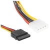 Кабель Cablexpert Кабель питания SATA CC-SATA-PSY-0.3M, 30см, molex 4pin/2x sata15pin, на 2 устр., пакет