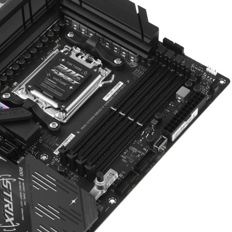 Материнская плата ASUS ROG STRIX B850-F GAMING WIFI7 NEO, AM5, AMD B850, 4xDDR5, 4xSATA, 4xM.2, 1xPCIe 5.0 x16, 1xPCIe 4.0 x16, 1xPCIe 4.0 x4, DisplayPort, HDMI, 1x2.5Gb LAN, USB Type-C, 3x3.5 мм, 7.1, ATX