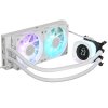 Система жидкостного охлаждения Water Cooling System Corsair iCUE LINK TITAN 240 RX LCD (240мм, белый, RGb/ Fans: 2x120мм, 73.5CFM, 36dBA, 2100RPM/ S: 1851, 1700, AM5, AM4)