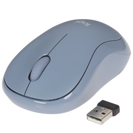 Мышь беспроводная Logitech M221 голубой, 1000 dpi, радиоканал, USB, кнопки - 3