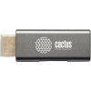 Переходник аудио-видео Cactus CS-HDMI-DP-ADR HDMI (m)/DisplayPort (f) 5м. позолоч.конт. серый