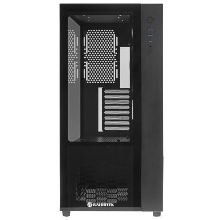 Компьютерный корпус Raijintek PAEAN PREMIUM 0R20B00208, черный, Aluminum, ATX/MICRO ATX/MINI-ITX, USB 3.0x2, Type Cx1, HD Audiox1