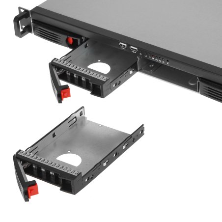 Серверный корпус ExeGate Pro 1U660-HS04 (RM 19", высота 1U, глубина 660, БП 250ADS, 4xHotSwap, USB)