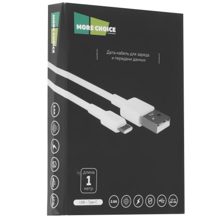 Кабель More Choice K14a 3м белый
