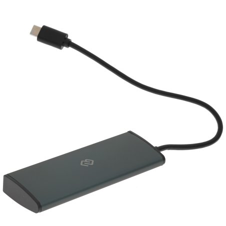 Разветвитель USB-C Digma HUB-4U3.0-UC-G 4порт. серый