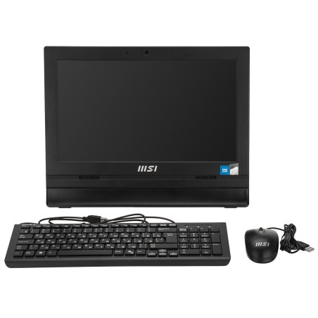 Моноблок MSI Pro AP162T ADL-013RU 15.6" Full HD Touch N100 (0.8) 4Gb SSD 128Gb UHDG CR Windows 11 Pro 2xGbitEth WiFi BT 65W клавиатура мышь Cam черный 1920x1080 (9S6-A60211-050)