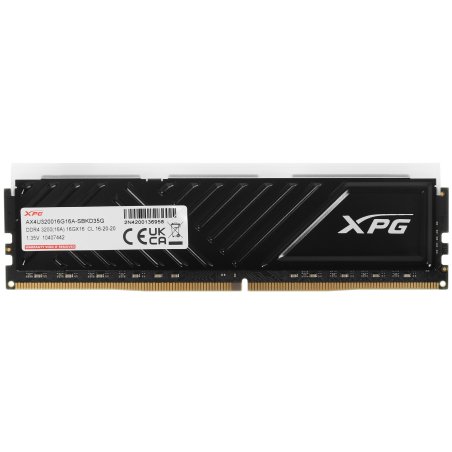 Оперативная память XPG Spectrix D35G RGb, DDR4, 16Gb (1x16Gb), 3200MHz, CL16, DIMM, с радиатором, RGb, черный