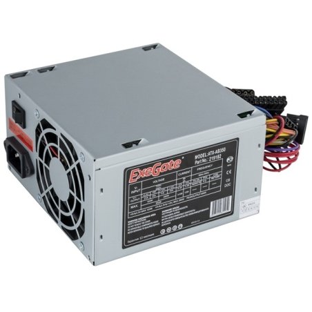 Блок питания ExeGate AB350 (EX219182RUS), 350Вт, 80мм, серый