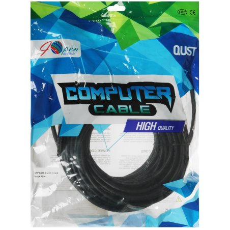 Патч-корд литой AOpen ANP612B-BK-15M (7/0.20) UTP кат.6 черный 15m