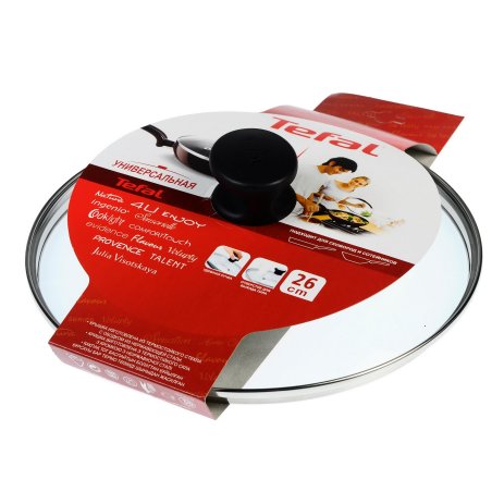 Крышка Tefal 04090126 d=26 см руч.черная (9100004193)
