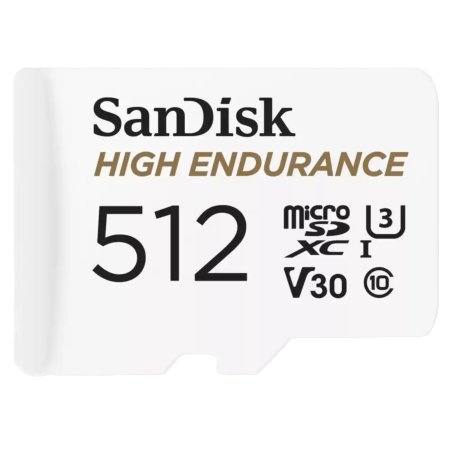 Флеш карта microSDXC 512GB SanDisk Endurance Class 10, UHS-I, W40, R 100 МБ/с