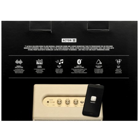 Колонка портативная Marshall ACTON III бежевый 60W 2.1 BT/3.5Jack