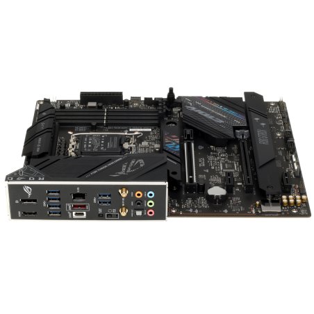 Материнская плата ASUS ROG STRIX B760-F GAMING WIFI, LGA 1700, Intel B760, 4xDDR5, 4xSATA, 3xM.2, 1xPCI-E 5.0 x16, 1xPCI-E 3.0 x4, 1xHDMI, 1xDP, 1x 2.5Gb LAN, 1xUSB-A 3.2 Gen 2, 6xUSB-A 3.2 Gen 1, 1xUSB-C 3.2 Gen 2x2, 5x3.5 мм, 7.1, Standard-ATX