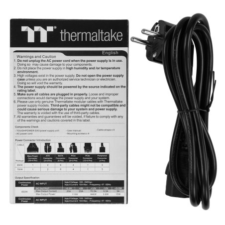 Блок питания Thermaltake Toughpower 850W (PS-TPD-0850FNFAGE-2), 850Вт, 80 Plus Gold, 140мм, модульный, черный